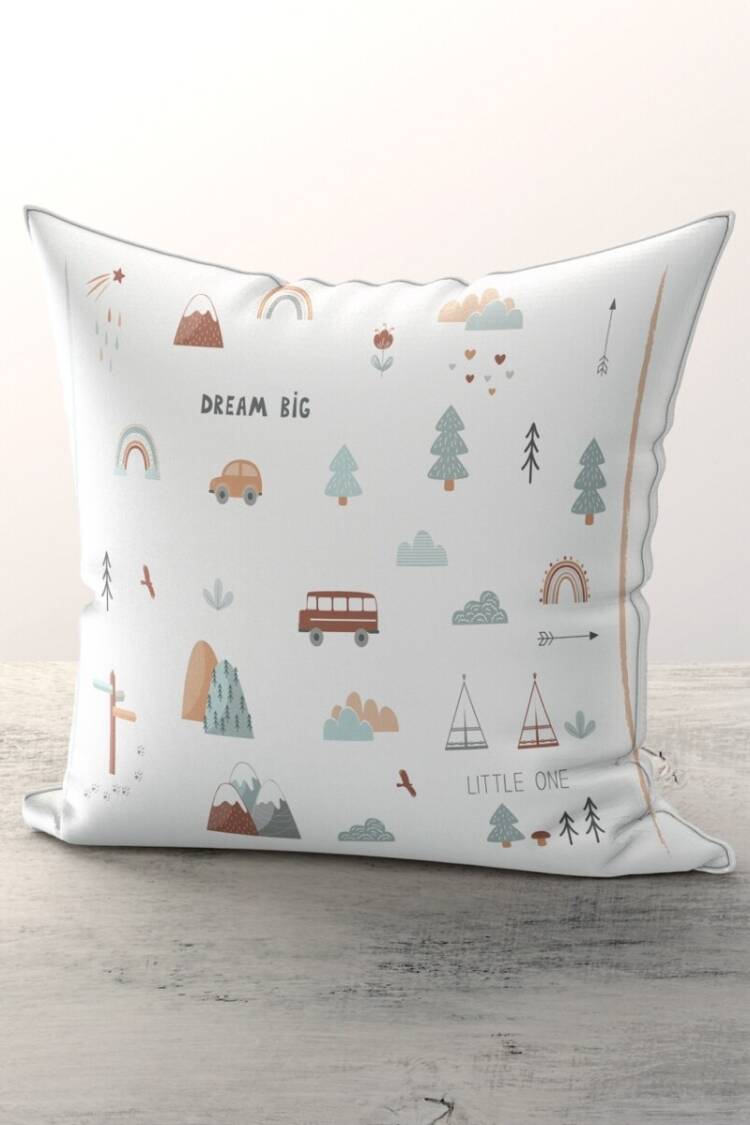Sleep Products - Toptan Çocuk Desenli Kırlent Kılıfı 2044-TLAKR-057 - Brand: Talia Home - Women & Kids, Baby Clothes Wholesale - Globality Store