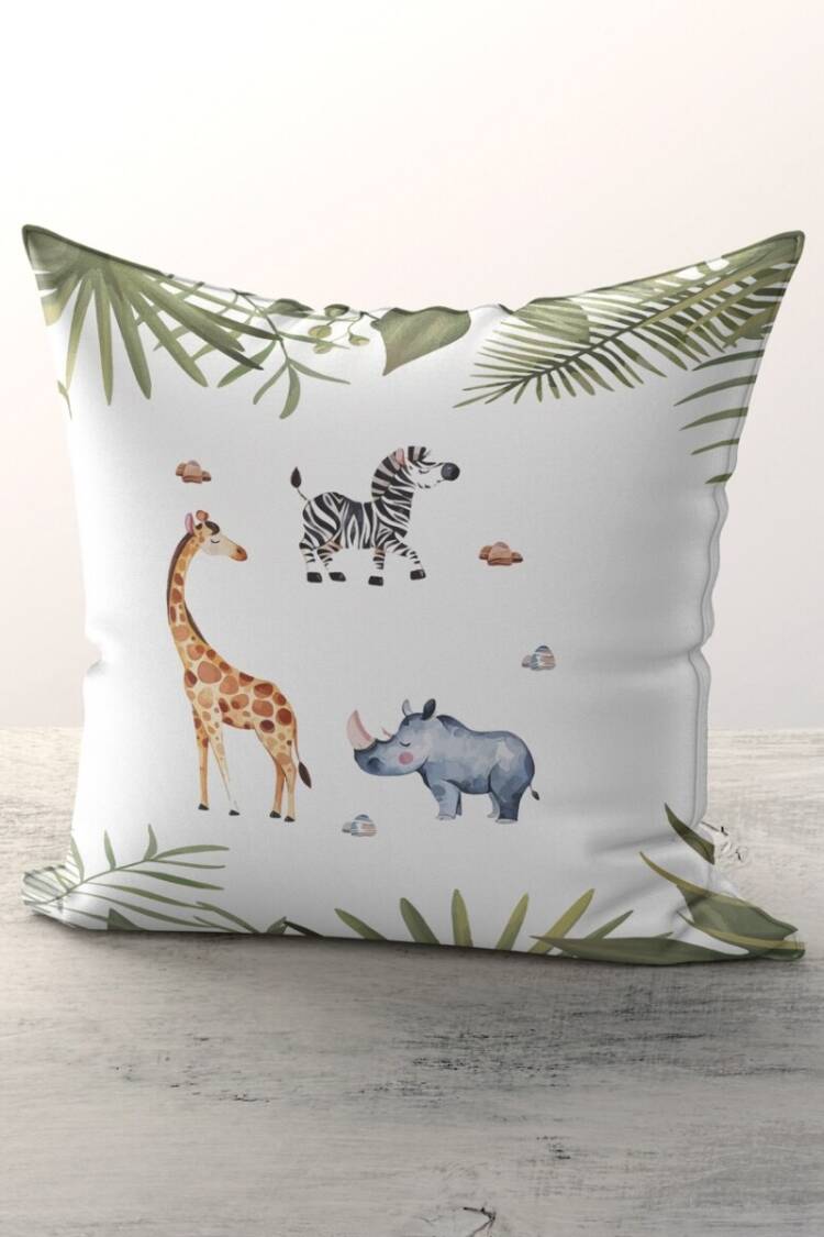 Sleep Products - Toptan Çocuk Hayvan Baskılı Kırlent Kılıfı 43*43cm 2044-TLAKR-181 - Brand: Talia Home - Women & Kids, Baby Clothes Wholesale - Globality Store