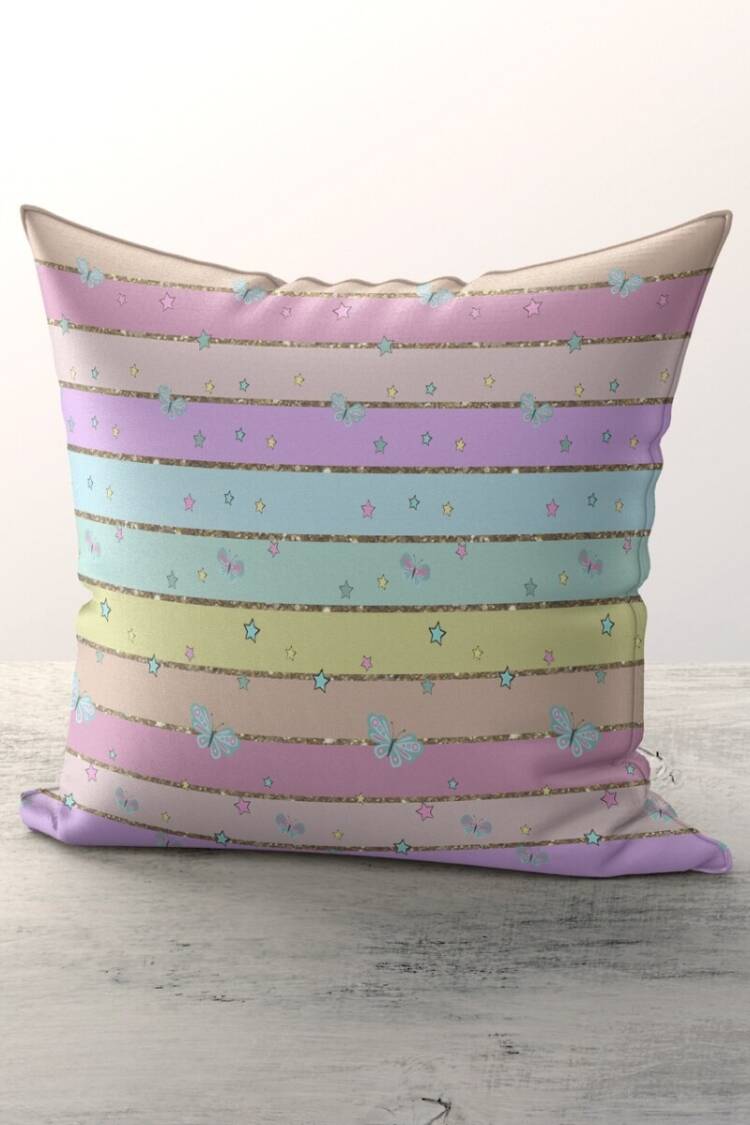 Sleep Products - Toptan Desenli 3'lü Kırlent Kılıfı 43*43cm 2044-TLAKR-292 - Brand: Talia Home - Women & Kids, Baby Clothes Wholesale - Globality Store
