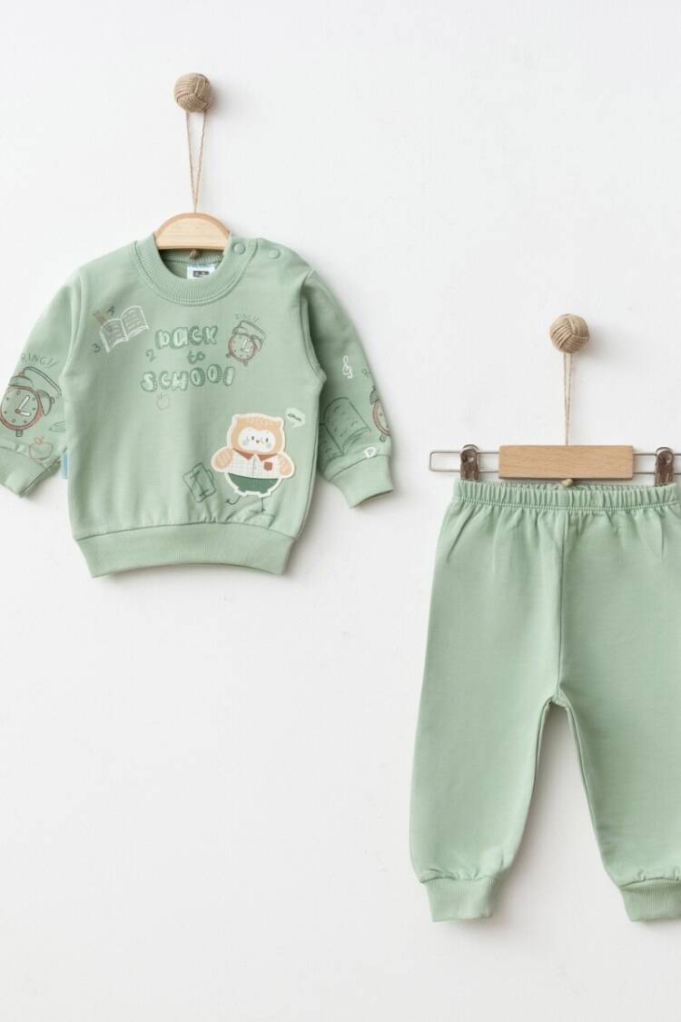 Baby Sets - Toptan Erkek Bebek 2'li Eşofman Takımı 3-9M 2017-2364 - Brand: Hoppidik - Women & Kids, Baby Clothes Wholesale - Globality Store