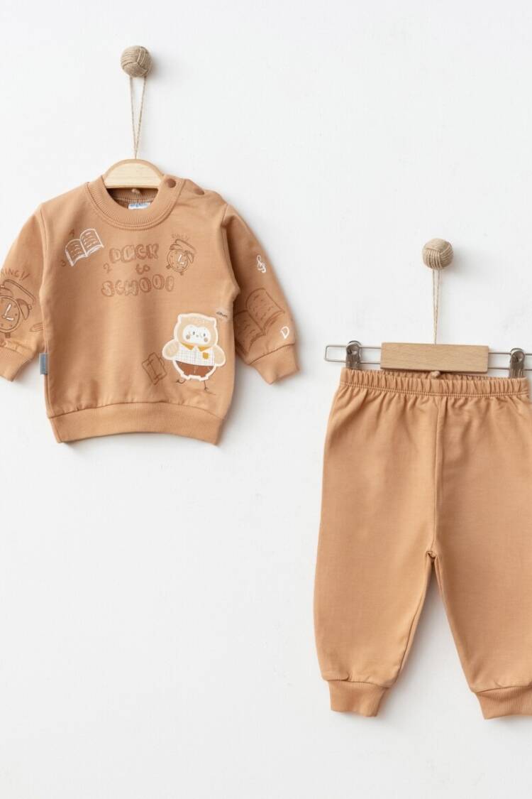 Baby Sets - Toptan Erkek Bebek 2'li Eşofman Takımı 3-9M 2017-2364 - Brand: Hoppidik - Women & Kids, Baby Clothes Wholesale - Globality Store