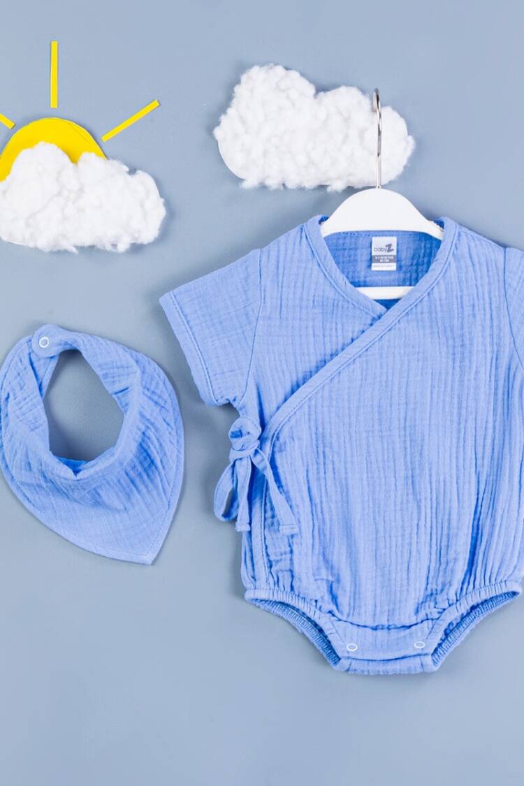 Baby Sets - Toptan Erkek Bebek 2'li Zıbın Seti 0-3M 1097-4372 - Brand: BabyZ - Women & Kids, Baby Clothes Wholesale - Globality Store