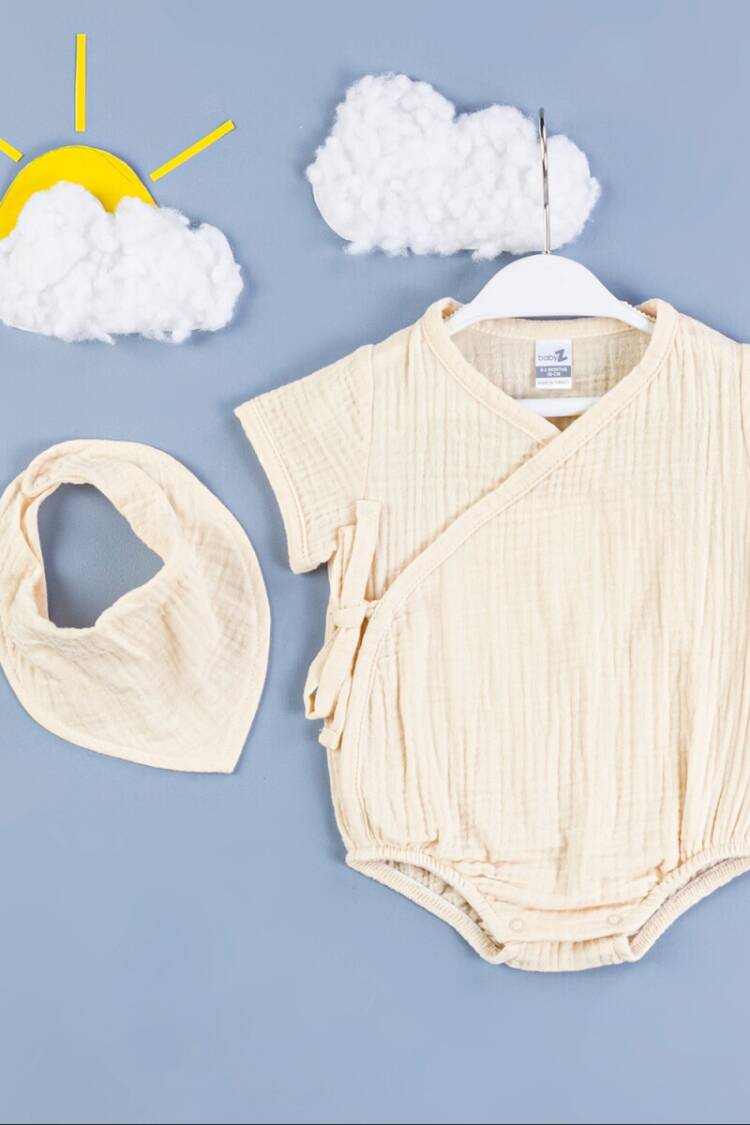Baby Sets - Toptan Erkek Bebek 2'li Zıbın Seti 0-3M 1097-4372 - Brand: BabyZ - Women & Kids, Baby Clothes Wholesale - Globality Store