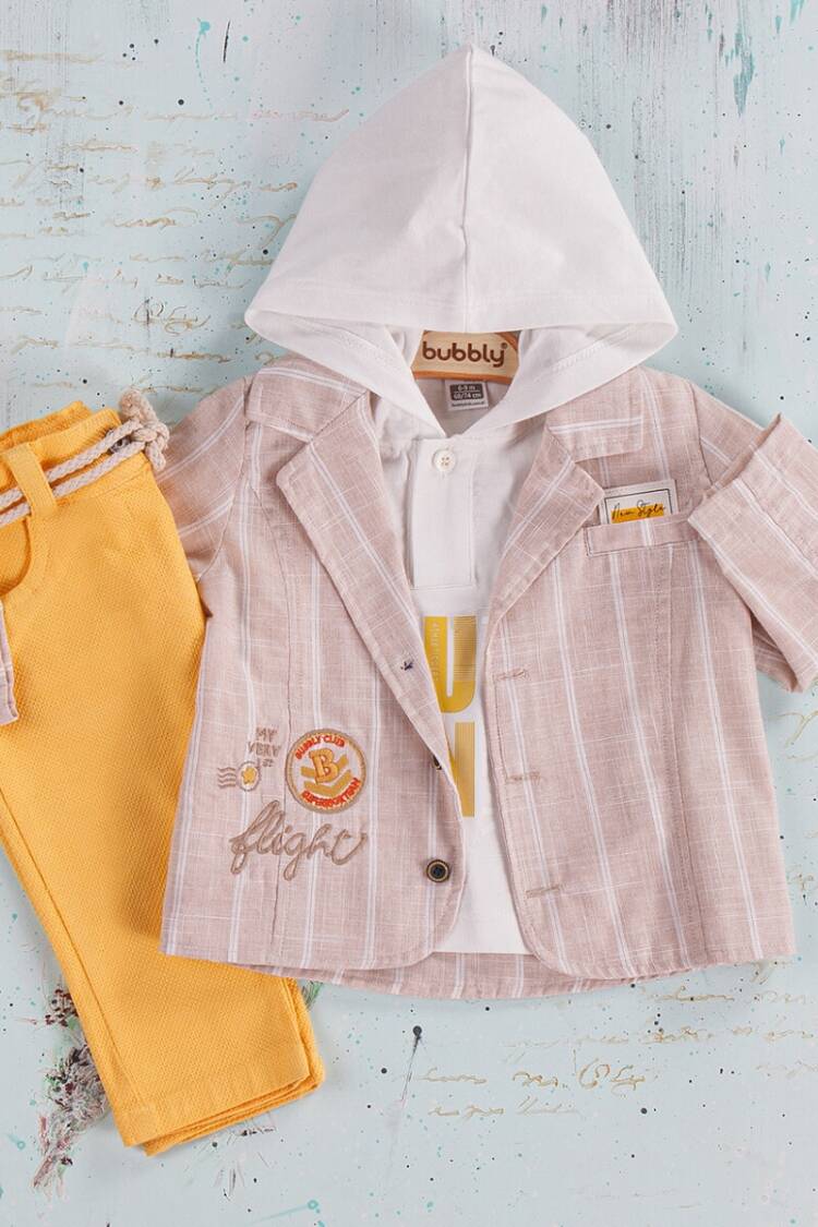 - Toptan Erkek Bebek 3'lü Pantolon, Gömlek ve Sweatshirt Takım 6-24M 2035-423 - Brand: Bubbly - Women & Kids, Baby Clothes Wholesale - Globality Store