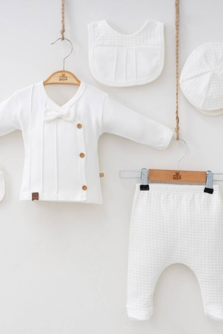 Newborn - Toptan Erkek Bebek 5'lü Yenidoğan Body Pantalon 0-3M 2014-7038 - Brand: Minizeyn - Women & Kids, Baby Clothes Wholesale - Globality Store