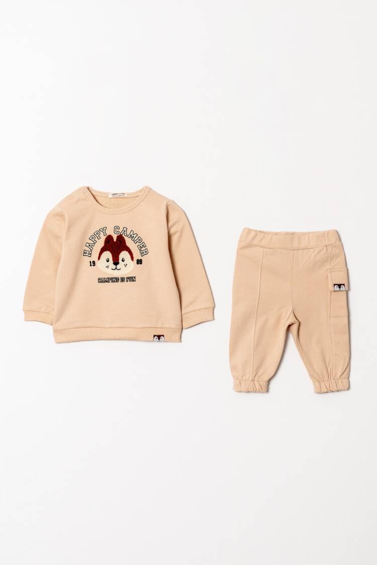 Baby Sets - Toptan Erkek Bebek Baskılı Eşofman Takımı 6-18M 1099-0805 - Brand: Tuffy - Women & Kids, Baby Clothes Wholesale - Globality Store