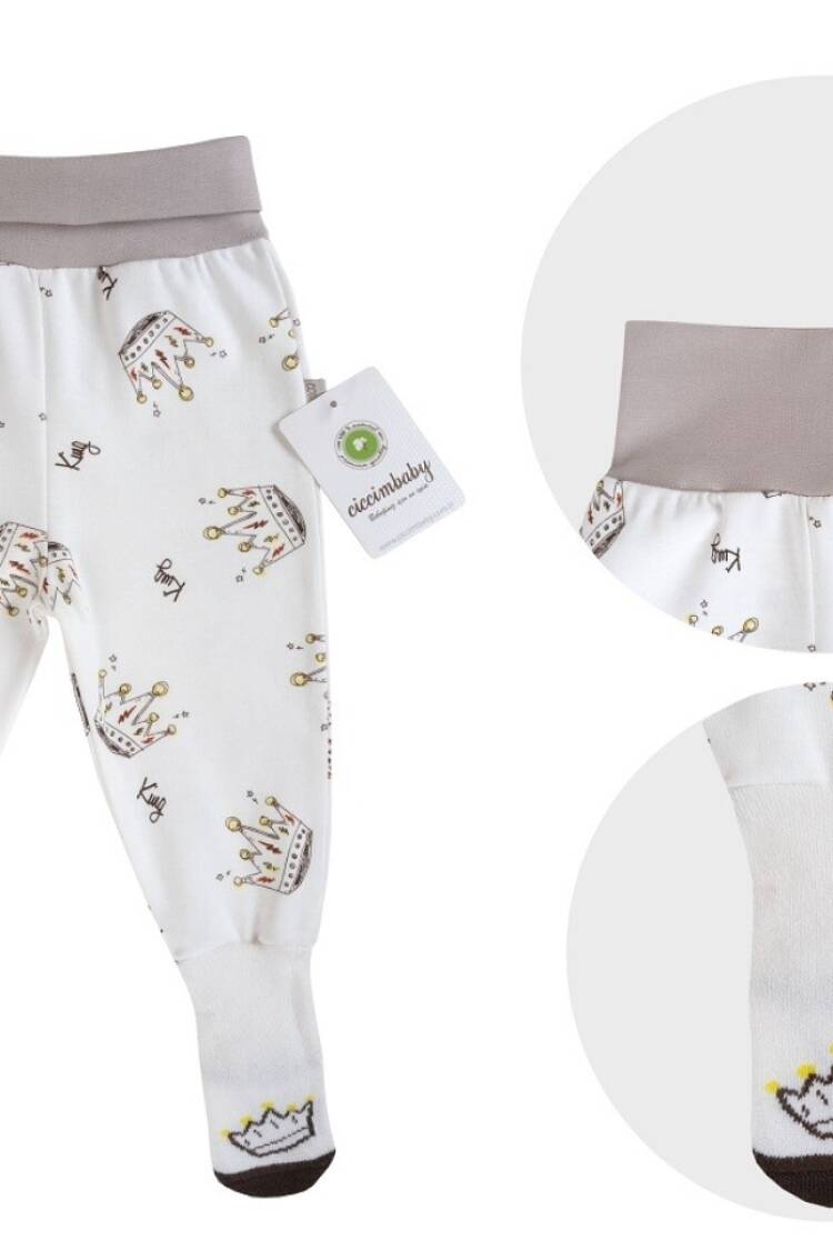 Baby Bottom Clothing - Toptan Erkek Bebek Çoraplı Pantolon 0-9M 1043-4927 - Brand: Ciccimbaby - Women & Kids, Baby Clothes Wholesale - Globality Store