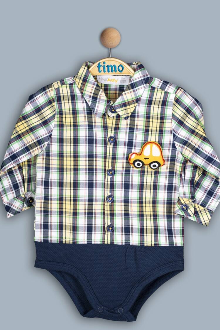 Newborn - Toptan Erkek Bebek Ekoseli Body 6-24M 1018-TE4DÜ202243561 - Brand: Timo - Women & Kids, Baby Clothes Wholesale - Globality Store