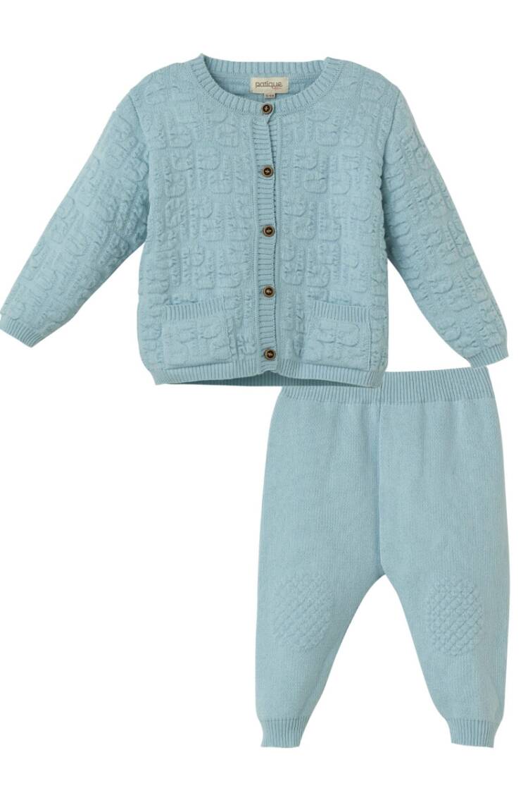 Baby Sets - Toptan Erkek Bebek Organik Pamuk 2'li Takım 3-18M 1061-21141 - Brand: Uludağ Triko - Women & Kids, Baby Clothes Wholesale - Globality Store