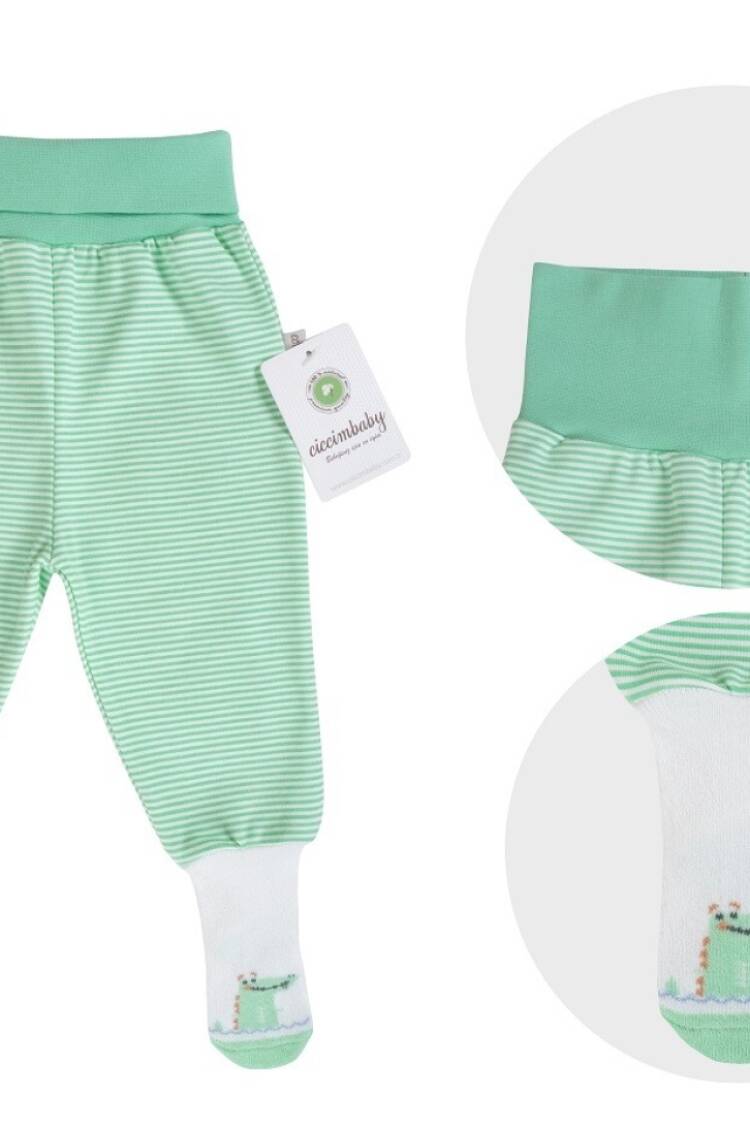 Baby Bottom Clothing - Toptan Erkek Bebek Timsah Desenli Çoraptalon 0-9M 1043-4928 - Brand: Ciccimbaby - Women & Kids, Baby Clothes Wholesale - Globality Store