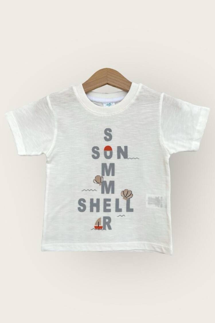 Baby Tops - Toptan Erkek Bebek Tişört 1-4Y 2047-3562 - Brand: Algiy Mini - Women & Kids, Baby Clothes Wholesale - Globality Store