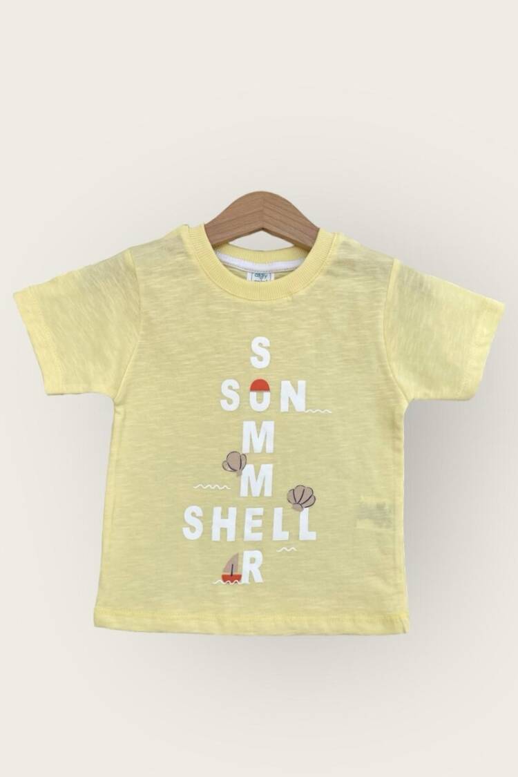Baby Tops - Toptan Erkek Bebek Tişört 1-4Y 2047-3562 - Brand: Algiy Mini - Women & Kids, Baby Clothes Wholesale - Globality Store