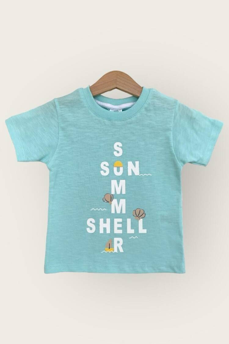 Baby Tops - Toptan Erkek Bebek Tişört 1-4Y 2047-3562 - Brand: Algiy Mini - Women & Kids, Baby Clothes Wholesale - Globality Store