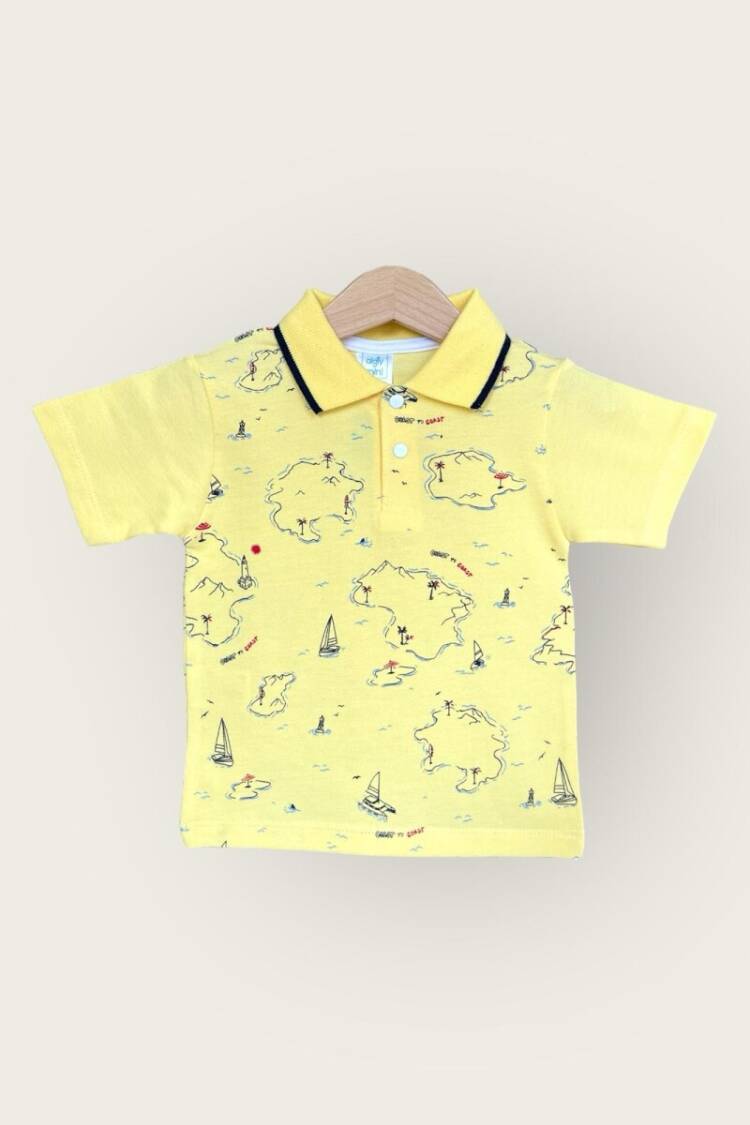 Baby Tops - Toptan Erkek Bebek Tişört 1-4Y 2047-3563 - Brand: Algiy Mini - Women & Kids, Baby Clothes Wholesale - Globality Store