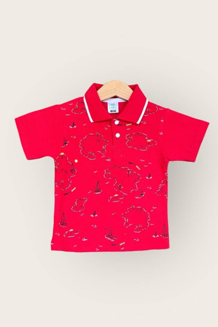 Baby Tops - Toptan Erkek Bebek Tişört 1-4Y 2047-3563 - Brand: Algiy Mini - Women & Kids, Baby Clothes Wholesale - Globality Store
