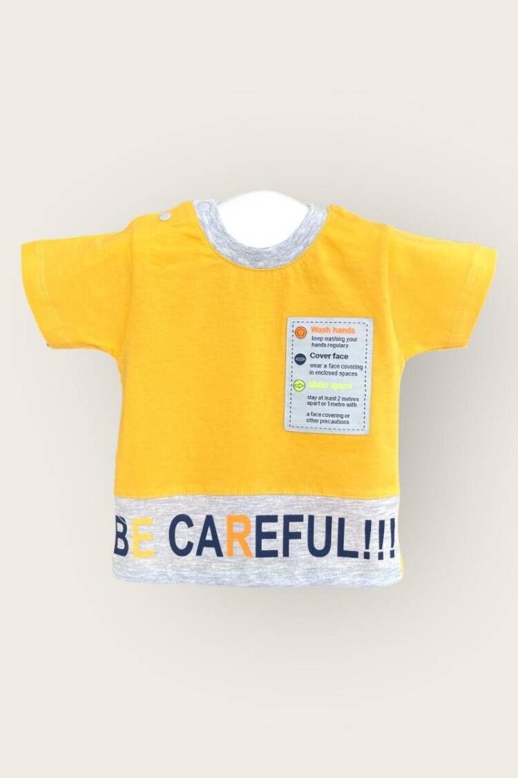Baby Tops - Toptan Erkek Bebek Tişört 6-18M 2047-3351 - Brand: Algiy Mini - Women & Kids, Baby Clothes Wholesale - Globality Store