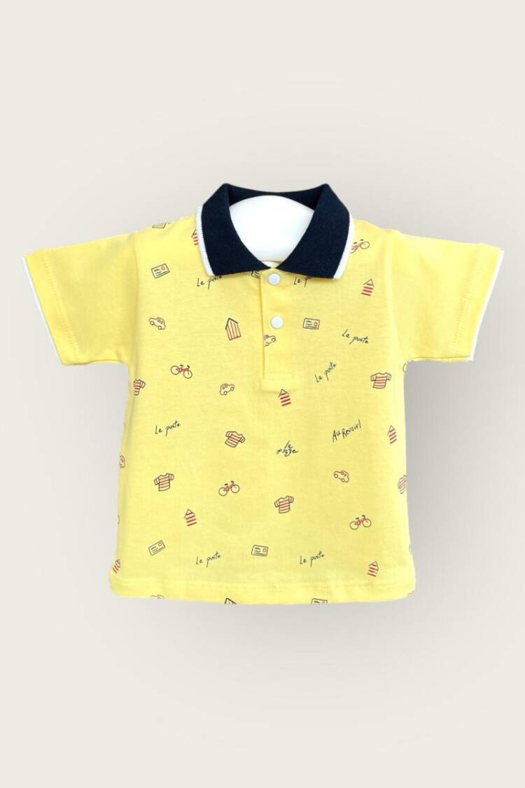 Baby Tops - Toptan Erkek Bebek Tişört 6-18M 2047-3550 - Brand: Algiy Mini - Women & Kids, Baby Clothes Wholesale - Globality Store
