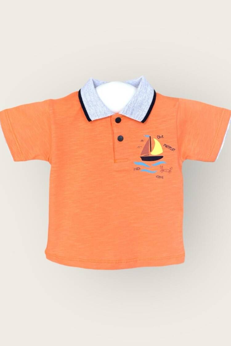 Baby Tops - Toptan Erkek Bebek Tişört 6-18M 2047-3551 - Brand: Algiy Mini - Women & Kids, Baby Clothes Wholesale - Globality Store