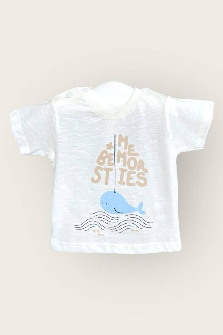 Baby Tops - Toptan Erkek Bebek Tişört 6-18M 2047-3552 - Brand: Algiy Mini - Women & Kids, Baby Clothes Wholesale - Globality Store