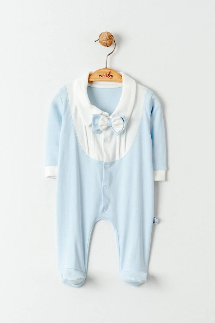 Baby Rompers and Overalls - Toptan Erkek Bebek Tulum 0-6M 2019-6305 - Brand: Miniborn - Women & Kids, Baby Clothes Wholesale - Globality Store