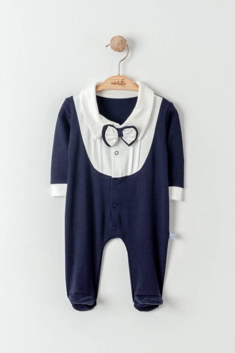 Baby Rompers and Overalls - Toptan Erkek Bebek Tulum 0-6M 2019-6305 - Brand: Miniborn - Women & Kids, Baby Clothes Wholesale - Globality Store
