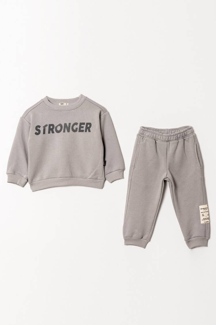 Boys' Sets - Toptan Erkek Çocuk 2'li Basic Eşofman Takım 2-5Y 1099-0879 - Brand: Tuffy - Women & Kids, Baby Clothes Wholesale - Globality Store