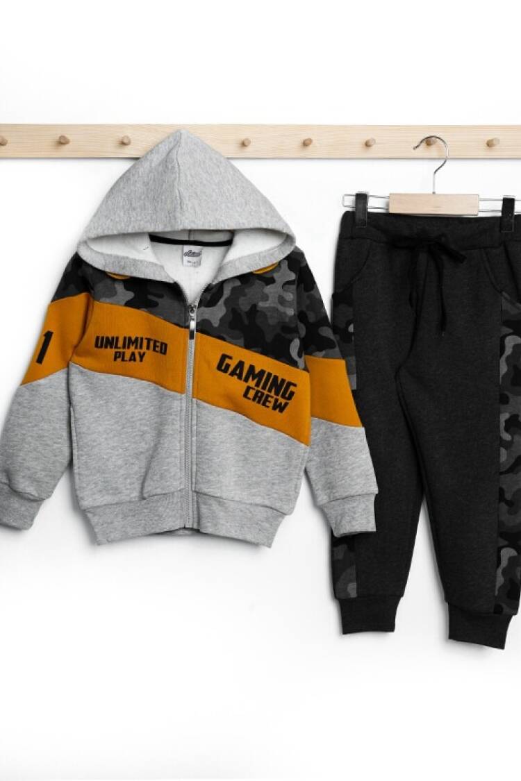 Boys' Sets - Toptan Erkek Çocuk 2'li Eşofman Takımı 3-6Y 1025-21501 - Brand: Elnino - Women & Kids, Baby Clothes Wholesale - Globality Store