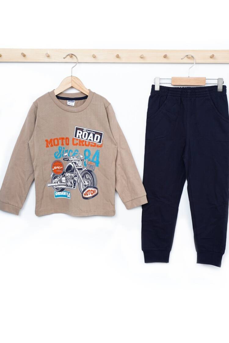 Boys' Sets - Toptan Erkek Çocuk 2'li Eşofman Takımı 3-6Y 1025-21706 - Brand: Elnino - Women & Kids, Baby Clothes Wholesale - Globality Store