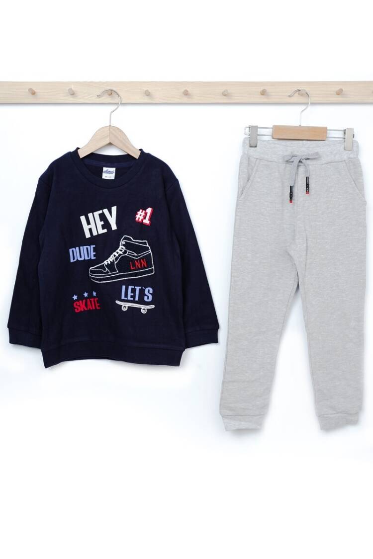 Boys' Sets - Toptan Erkek Çocuk 2'li Eşofman Takımı 3-6Y 1025-21707 - Brand: Elnino - Women & Kids, Baby Clothes Wholesale - Globality Store