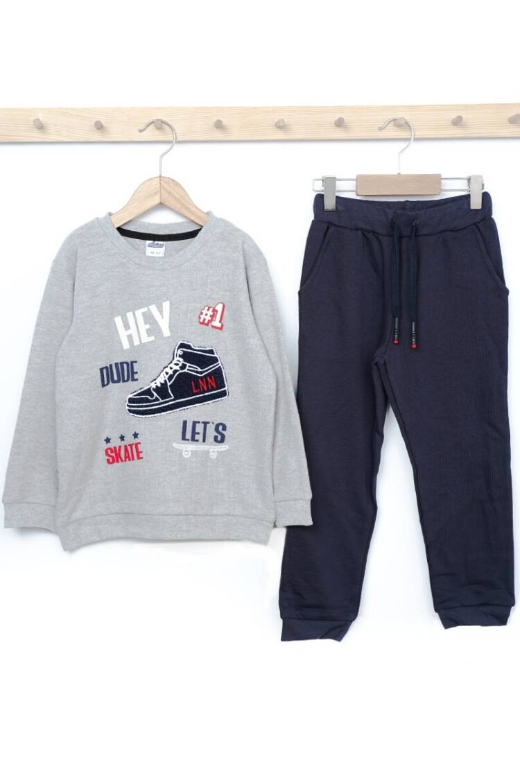 Boys' Sets - Toptan Erkek Çocuk 2'li Eşofman Takımı 3-6Y 1025-21707 - Brand: Elnino - Women & Kids, Baby Clothes Wholesale - Globality Store