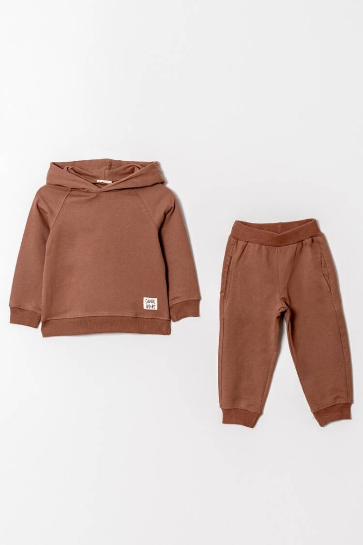 Boys' Sets - Toptan Erkek Çocuk 2'li Kapüşonlu Eşofman Takım 2-5Y 1099-0856 - Brand: Tuffy - Women & Kids, Baby Clothes Wholesale - Globality Store