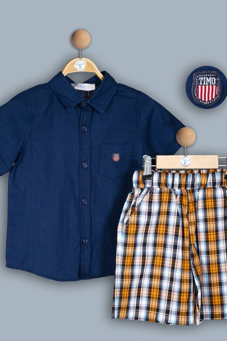 Boys' Sets - Toptan Erkek Çocuk 2'li Tişört ve Şort Takım 6-9Y 1018-TE4DT202243743 - Brand: Timo - Women & Kids, Baby Clothes Wholesale - Globality Store