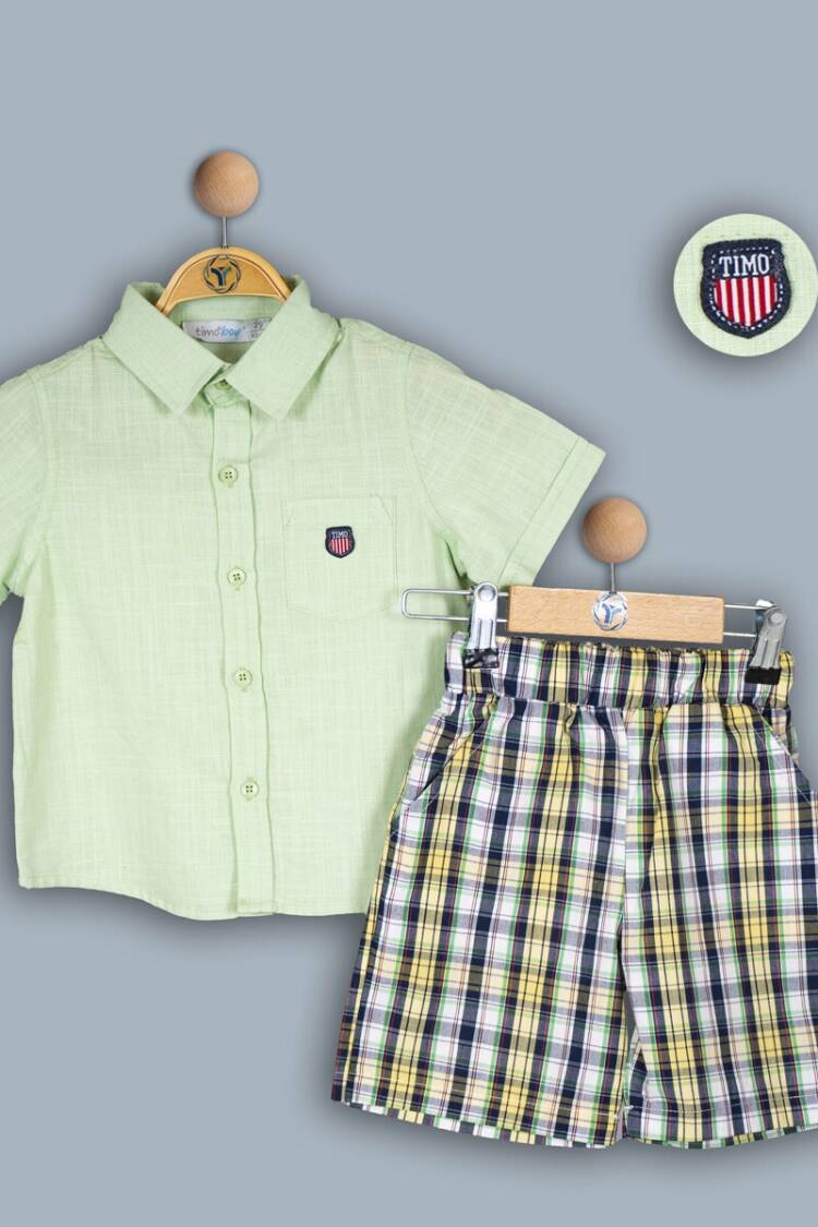 Boys' Sets - Toptan Erkek Çocuk 2'li Tişört ve Şort Takım 6-9Y 1018-TE4DT202243743 - Brand: Timo - Women & Kids, Baby Clothes Wholesale - Globality Store