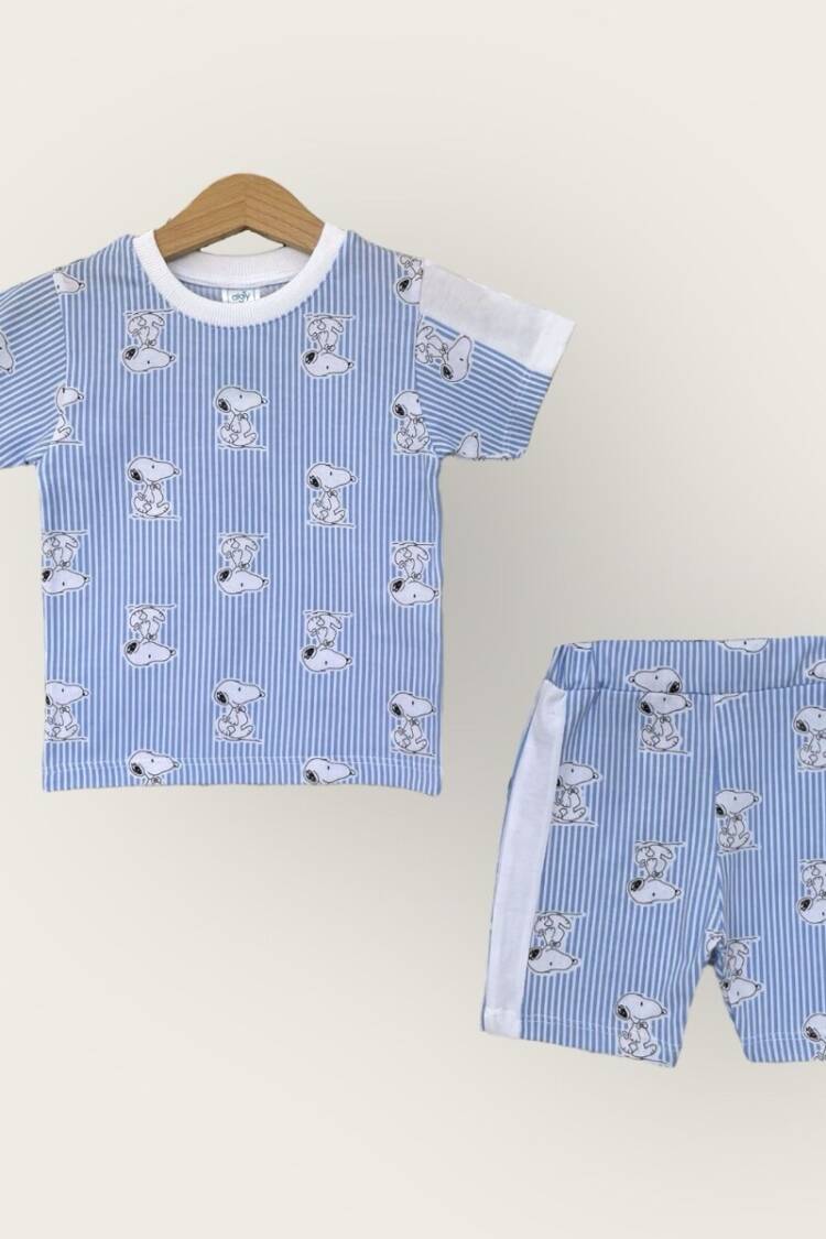 Boys' Sets - Toptan Erkek Çocuk 2'li Tişört ve Şort Takımı 1-4Y 2047-2835TK - Brand: Algiy Mini - Women & Kids, Baby Clothes Wholesale - Globality Store