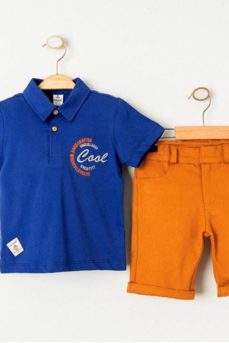 Boys' Sets - Toptan Erkek Çocuk 2'li Tişört ve Şort Takımı 1-4Y 2036-23406 - Brand: Cool Exclusive - Women & Kids, Baby Clothes Wholesale - Globality Store