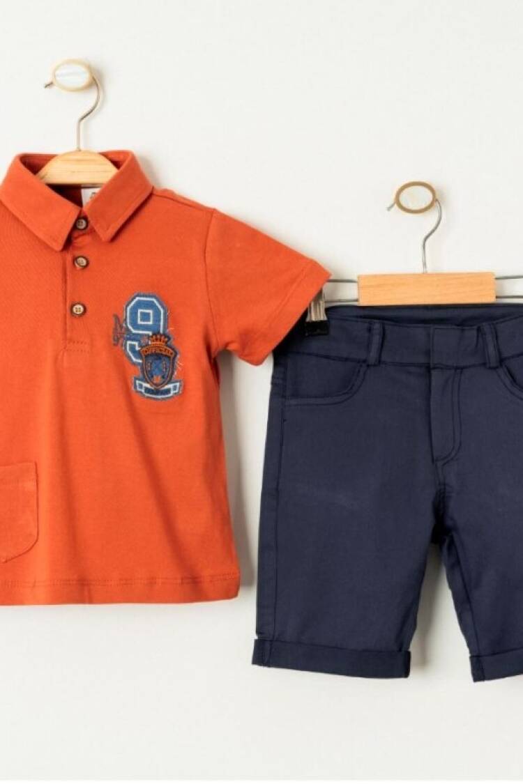 Boys' Sets - Toptan Erkek Çocuk 2'li Tişört ve Şort Takımı 1-4Y 2036-23410 - Brand: Cool Exclusive - Women & Kids, Baby Clothes Wholesale - Globality Store