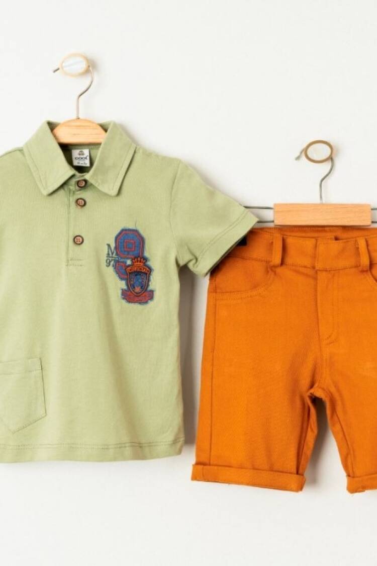 Boys' Sets - Toptan Erkek Çocuk 2'li Tişört ve Şort Takımı 5-8Y 2036-23411 - Brand: Cool Exclusive - Women & Kids, Baby Clothes Wholesale - Globality Store