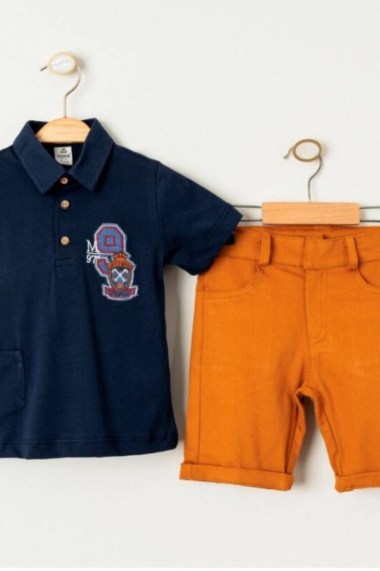 Boys' Sets - Toptan Erkek Çocuk 2'li Tişört ve Şort Takımı 5-8Y 2036-23411 - Brand: Cool Exclusive - Women & Kids, Baby Clothes Wholesale - Globality Store