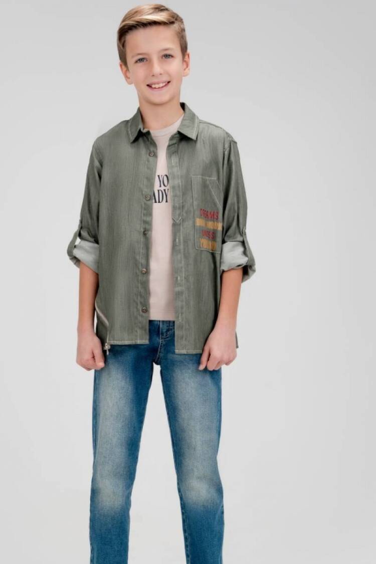 Boys' Sets - Toptan Erkek Çocuk 3' lü Gömlek Pantolon T-shirt Takım 9-12Y 2036-10102 - Brand: Cool Exclusive - Women & Kids, Baby Clothes Wholesale - Globality Store