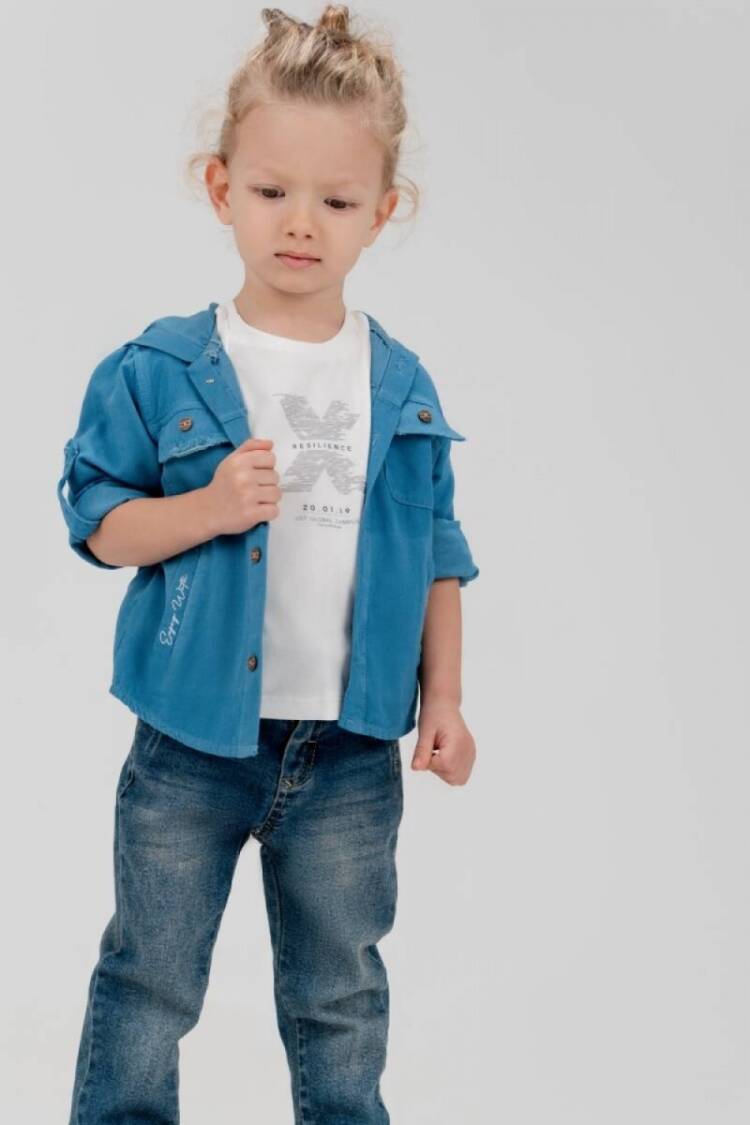 Boys' Sets - Toptan Erkek Çocuk 3' lü Gömlek T-shirt Pantolon Takım 5-8Y 2036-22711 - Brand: Cool Exclusive - Women & Kids, Baby Clothes Wholesale - Globality Store