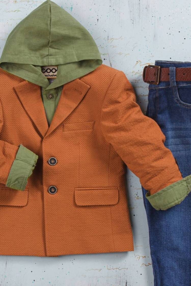 Boys' Sets - Toptan Erkek Çocuk 3'lü Ceket, Gömlek ve Kot Pantolon Takım 5-8Y 2036-16103 - Brand: Cool Exclusive - Women & Kids, Baby Clothes Wholesale - Globality Store