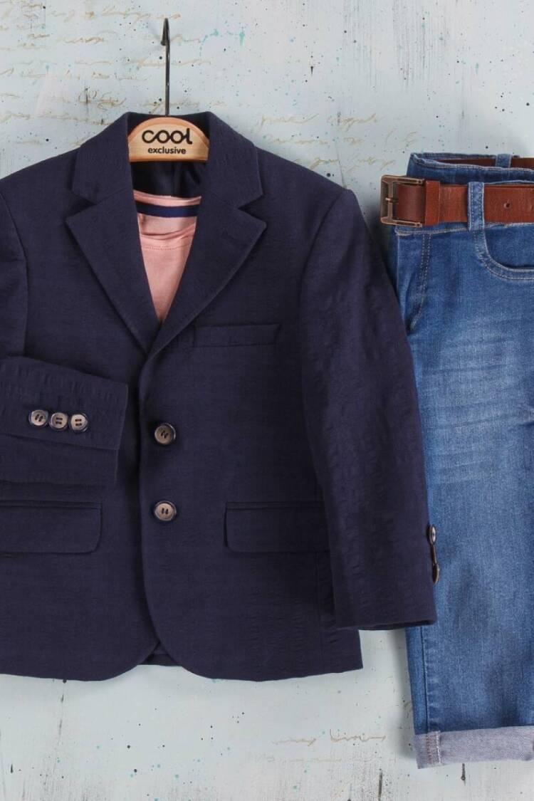 Boys' Sets - Toptan Erkek Çocuk 3'lü Ceket, Tişört ve Pantolon Takım 1-4Y 2036-16108 - Brand: Cool Exclusive - Women & Kids, Baby Clothes Wholesale - Globality Store