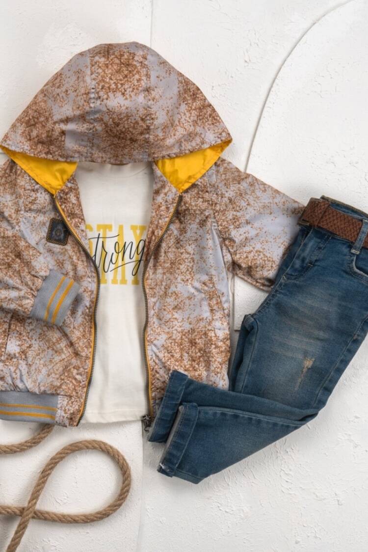 Boys' Sets - Toptan Erkek Çocuk 3'lü Yağmurluk Pantolon Takım 5-8Y 2036-25134 - Brand: Cool Exclusive - Women & Kids, Baby Clothes Wholesale - Globality Store