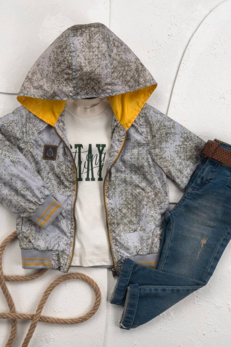 Boys' Sets - Toptan Erkek Çocuk 3'lü Yağmurluk Pantolon Takım 5-8Y 2036-25134 - Brand: Cool Exclusive - Women & Kids, Baby Clothes Wholesale - Globality Store