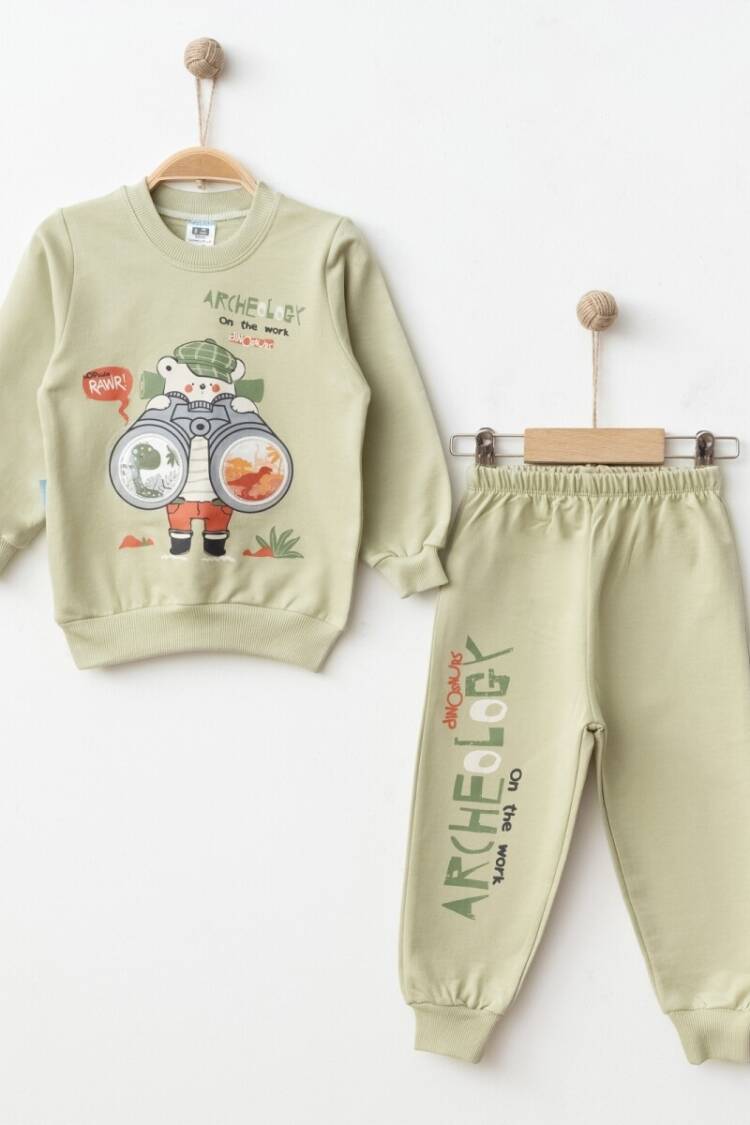 Boys' Sets - Toptan Erkek Çocuk Baskılı 2'li Eşofman Takımı 2-4Y 2017-2372 - Brand: Hoppidik - Women & Kids, Baby Clothes Wholesale - Globality Store