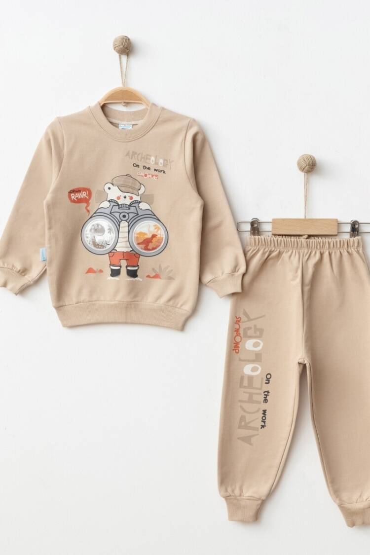 Boys' Sets - Toptan Erkek Çocuk Baskılı 2'li Eşofman Takımı 2-4Y 2017-2372 - Brand: Hoppidik - Women & Kids, Baby Clothes Wholesale - Globality Store
