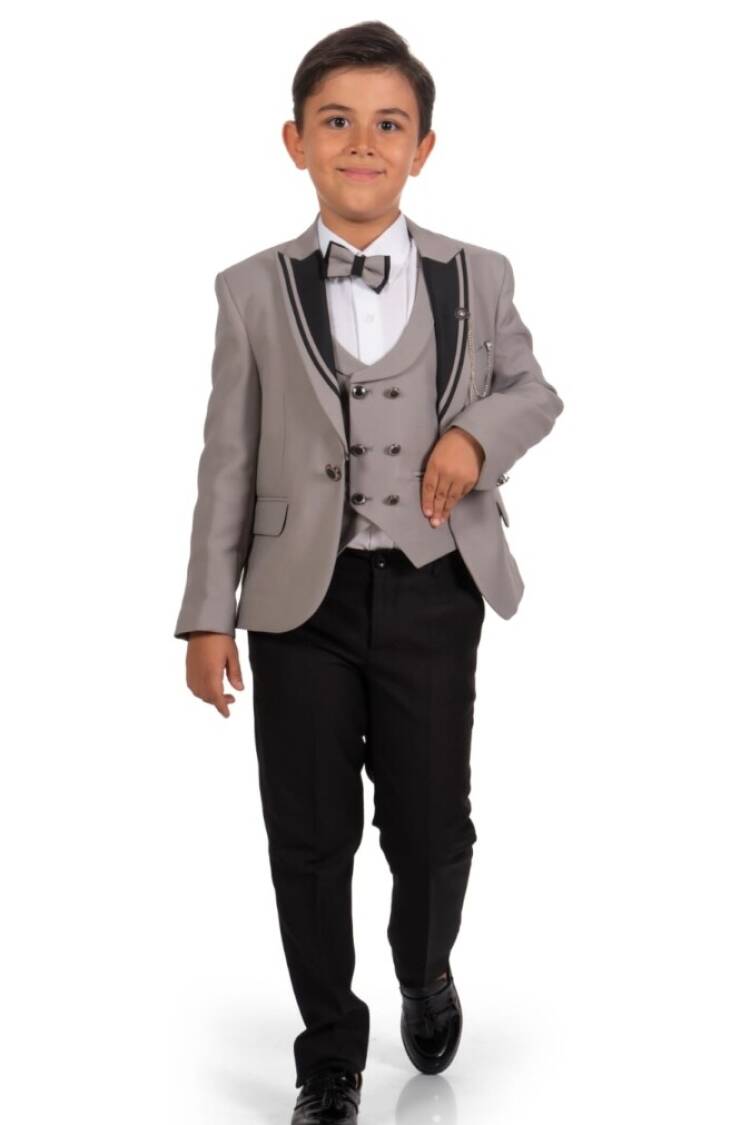 Boys' Sets - Toptan Erkek Çocuk Ceket, Gömlek ve Pantolon Takım 11-14Y 1037-5802 - Brand: Messy - Women & Kids, Baby Clothes Wholesale - Globality Store