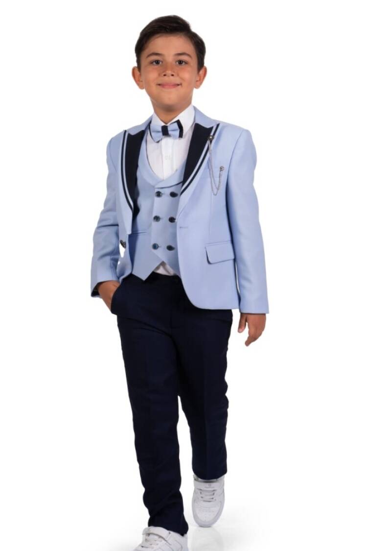 Boys' Sets - Toptan Erkek Çocuk Ceket, Gömlek ve Pantolon Takım 11-14Y 1037-5802 - Brand: Messy - Women & Kids, Baby Clothes Wholesale - Globality Store