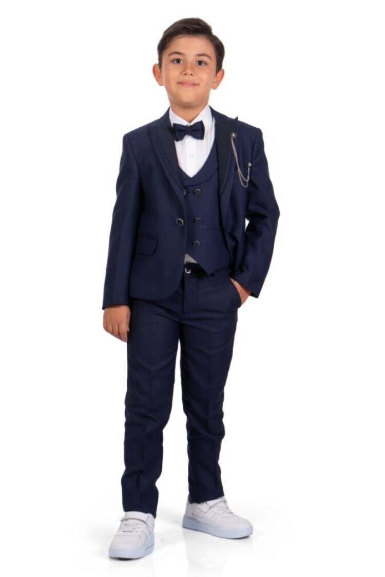 Boys' Sets - Toptan Erkek Çocuk Ceket, Gömlek ve Pantolon Takım 7-10Y 1037-5801 - Brand: Messy - Women & Kids, Baby Clothes Wholesale - Globality Store