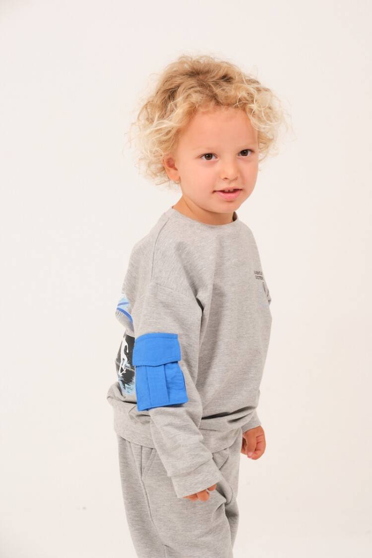 Boys' Tops - Toptan Erkek Çocuk Cep Detaylı Sweatshirt 1-12Y 1070-252Z3EKS61 - Brand: Zeyland - Women & Kids, Baby Clothes Wholesale - Globality Store